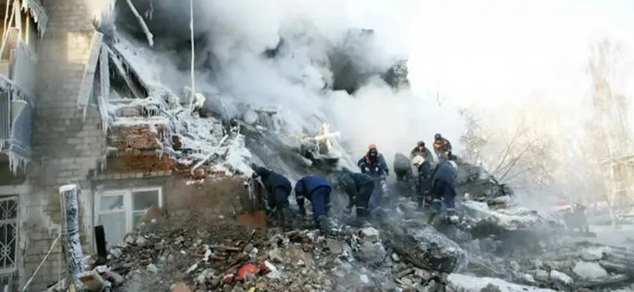 Взрыв жилого дома в Казани