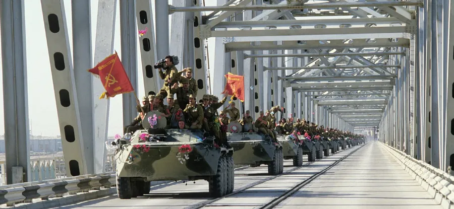 Митинг, посвященый выводу войск из Афганистана