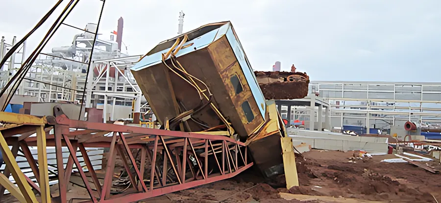 На строительной площадке в Менделеевске произошла авария