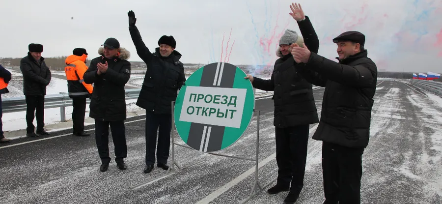 В Менделеевске открылась новая развязка на трассе М-7