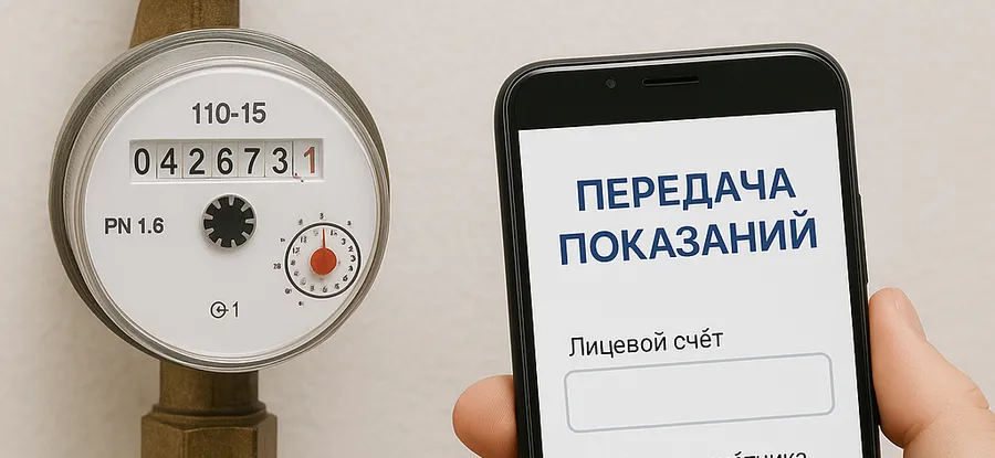 Новый график передачи показаний счетчиков воды