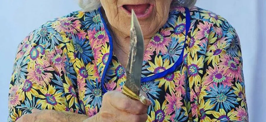 Задержана пенсионерка, напавшая с ножом на своего сына