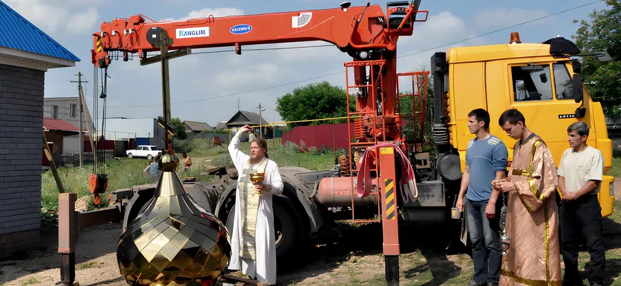 В Сетяково установлен купол нового храма