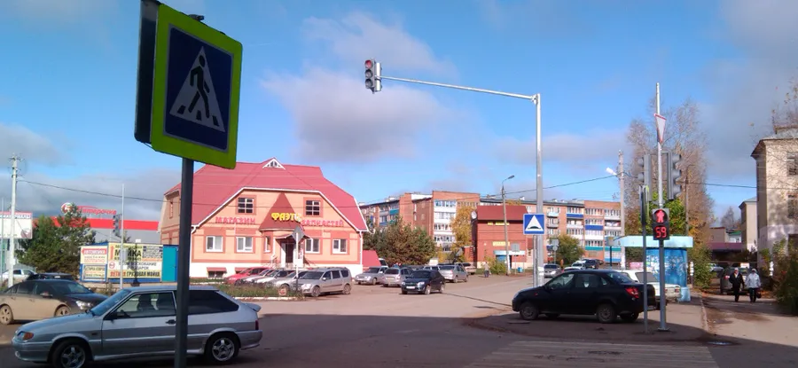 На рынок - по светофору