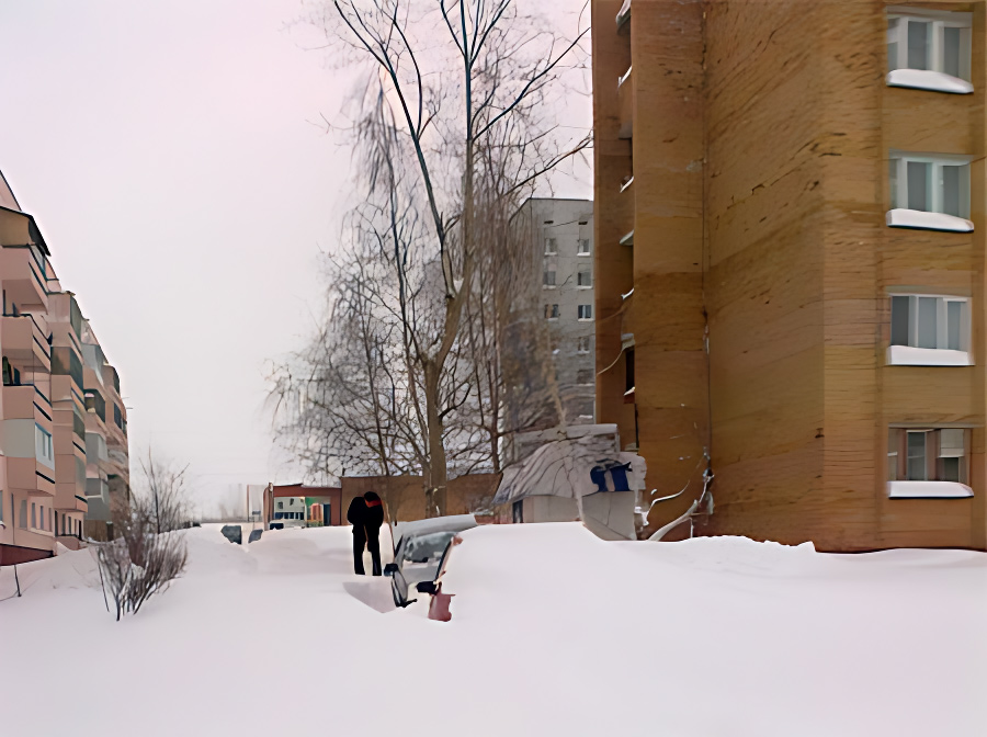 Вот такие дороги в Менделеевске после Нового года