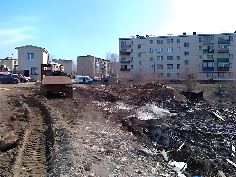 Милиция осматривает свалку