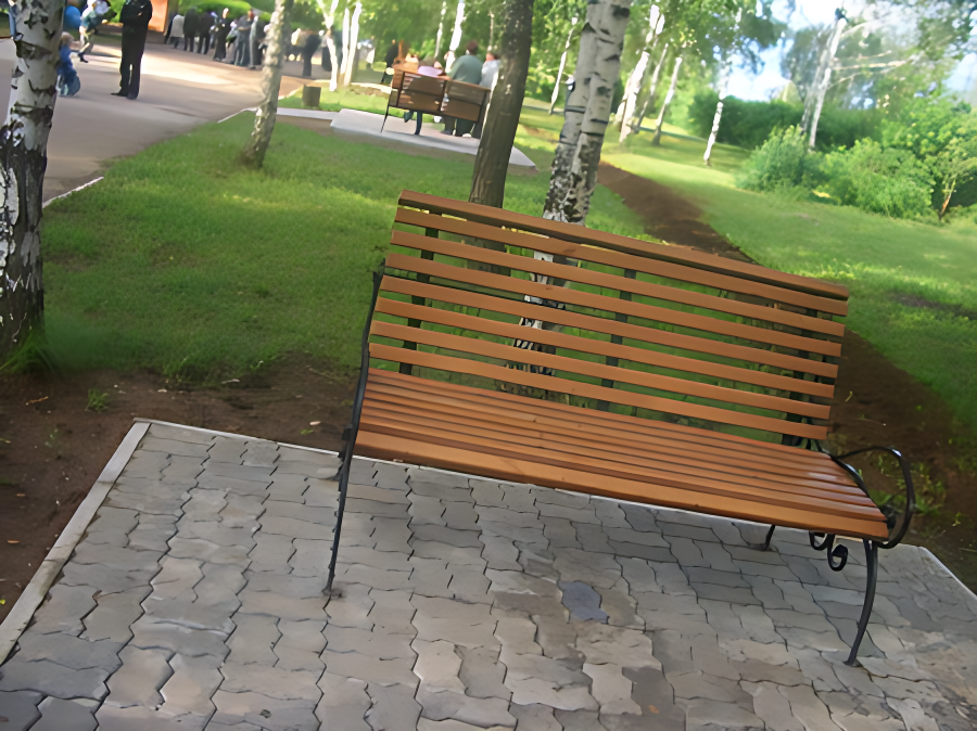 Скамейки на аллеи химиков