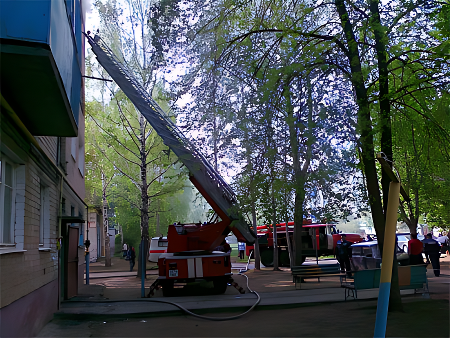 Пожар по ул. Бурмистрова